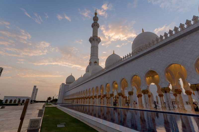 religion, united arab emirates, sky, sheikh zayed grand mosque, water, architecture, photography, place of worship, sheikh, building exterior, outdoors