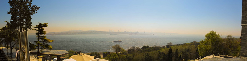 sea, 4K, looking at view, built structure, panoramic, asian side, outdoors, water, tree, istanbul, building exterior, travel destinations, cityscape, architecture