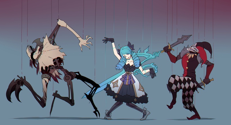 Riot Games, Shaco (League of Legends), Fiddlesticks (League of Legends), 2K, Gwen (League of Legends), ratatatat74, League of Legends