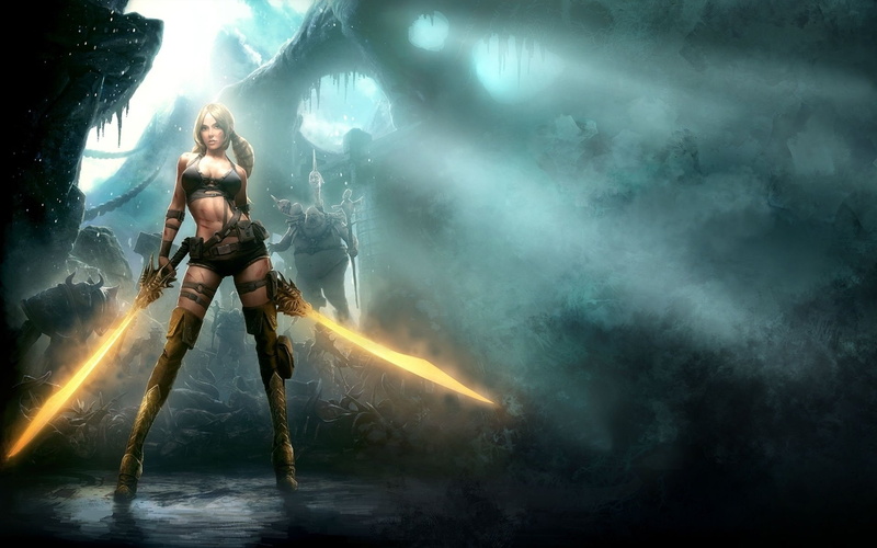 warrior, Ayumi, girl, of, Fighting, fantasy, action, 1bot, Blades, Time, 1080P