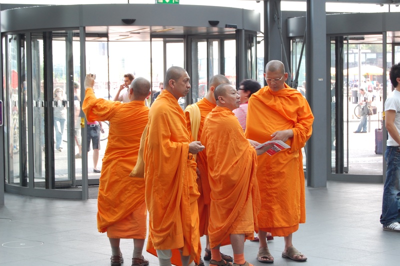 buddhism, full length, tibetan, monks, large group of people, asia, orange color, cultures, orange, monk, monk - Religious Occupation, group, spirituality