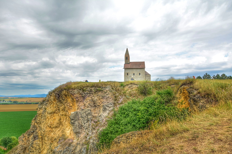 church, sky, slovakia, cloud - sky, building, land, tower, field, history, 4K, religion, plant, place of worship, travel, no people, architecture, nature