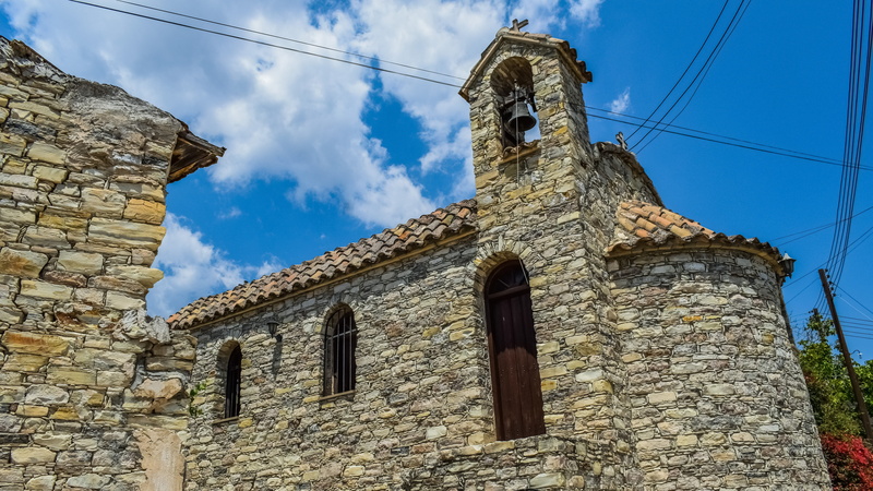 ruined, traditional, kato lefkara, mediterranean, history, ancient civilization, sky, stone wall, 5K, the past, stone, building exterior, orthodox, outdoors