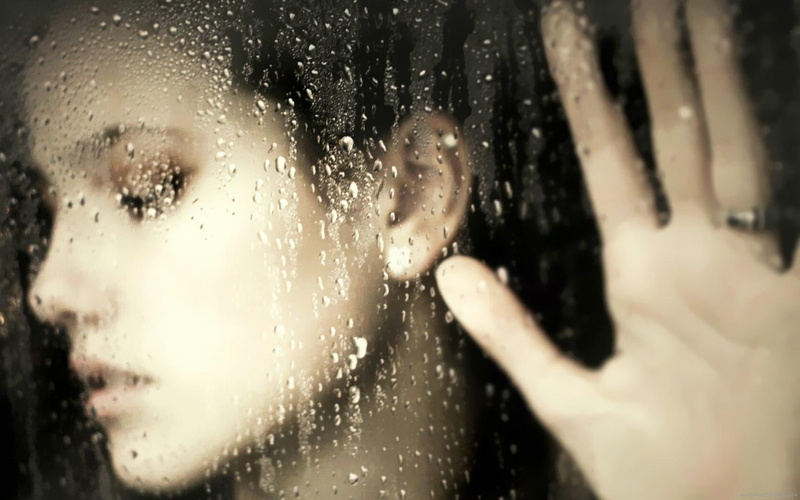720P, wedding, women, grieve, rain, band, behind, window, rainy, silver
