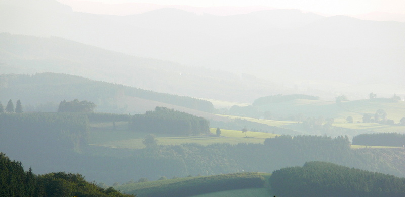 Morning, nature, day, autumn, meadow, smog, scenics - nature, Cold, Fog, non-urban scene, winterberg, tranquil scene, grieves, Valley, loneliness, mountain