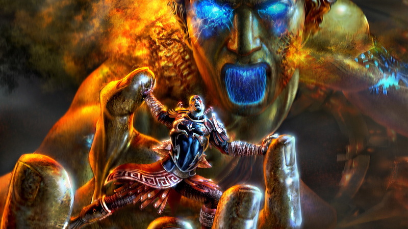 giant, god, kratos, war, video games, 1080P, hd, hand