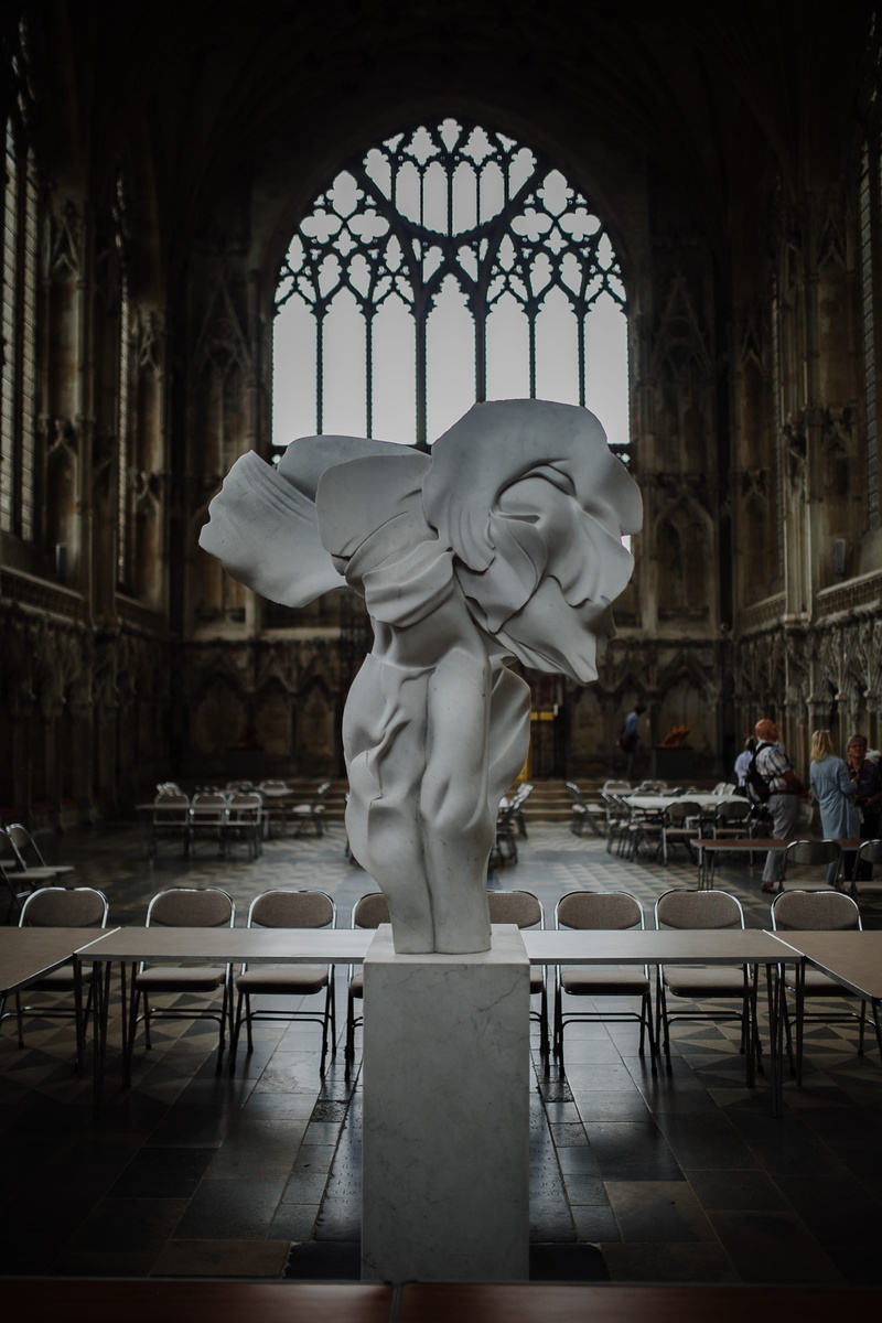 religion, sculpture, art and craft, united kingdom, room, dining room, worship, modern art, white, church, building, arch, ely, 4K, travel destinations