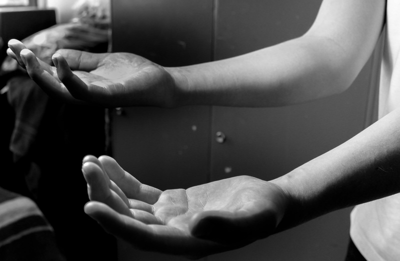 stations of the cross, finger, hands, midsection, laying, one person, adults only, gripping, one man only, indoors, 2K, care, body part, people, holding