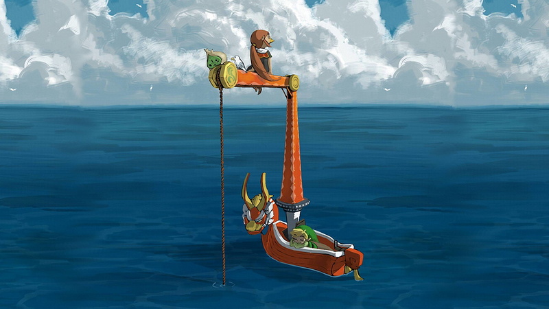 Korok (The Legend of Zelda), Zelda, Medli (The Legend of Zelda), Link, King of Red Lions, 1080P, The Legend of Zelda: The Wind Waker