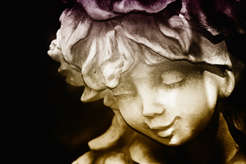 photo, craft, portrait, studio shot, boy, sculpture, representation, garden, garden decoration, girl, decoration, male likeness, statue, garden statue