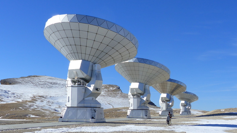 sky, dish, no people, 4K, mountain, gray, blue, satellite, bure peak, tourism, landscape, winter, built structure, outdoors, hautes alpes, sunny, parables
