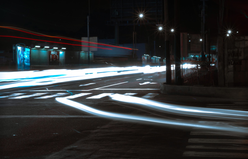 illuminated, mode of transportation, night, long exposure, light trail, 4K, road, santiago de surco, building exterior, blurred motion, light, city life