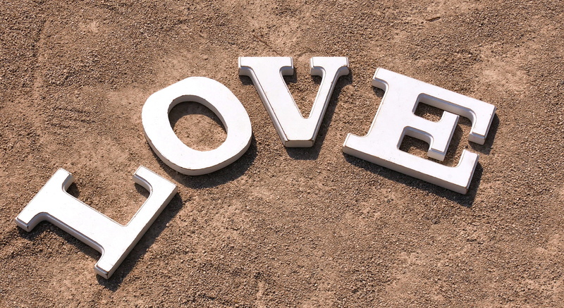 sand, text, day, western script, sunlight, message, 4K, letter, outdoors, positive emotion, no people, letters, nature, brown, land, love, embassy, directly above
