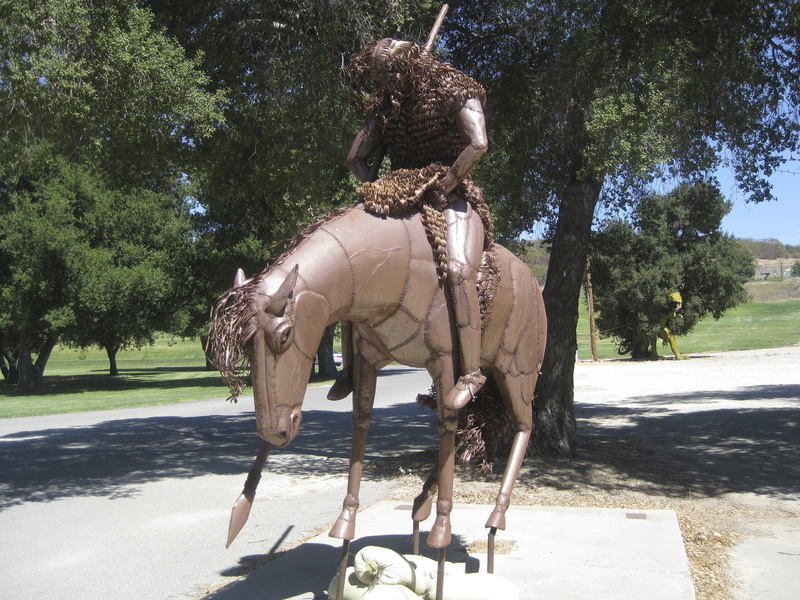 Monument, herbivorous, day, growth, shadow, Horse, Historic, Statue, full length, tree, plant, horseman, domestic animals, nature, 2K, stone, one animal