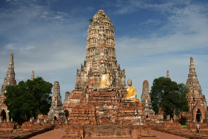 history, travel destinations, 2004, the past, old, building exterior, wat, nature, tourism, sky, temple, no people, building, ayutthaya, cambodia, thailand
