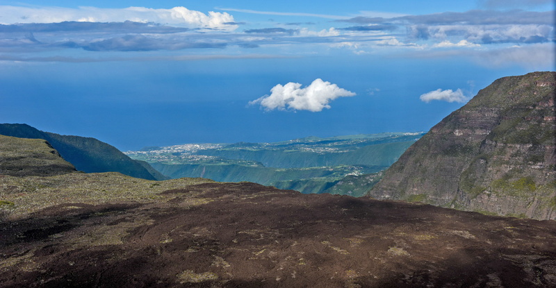 land, ocean, travel destinations, Coast, Volcano, rock, lagoon, island, 2K, sea, mountain, beauty in nature, Volcanic Rock, no people, sky, non-urban scene