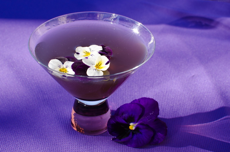 sangria, flowers, tequila, violet, 4K, cocktails