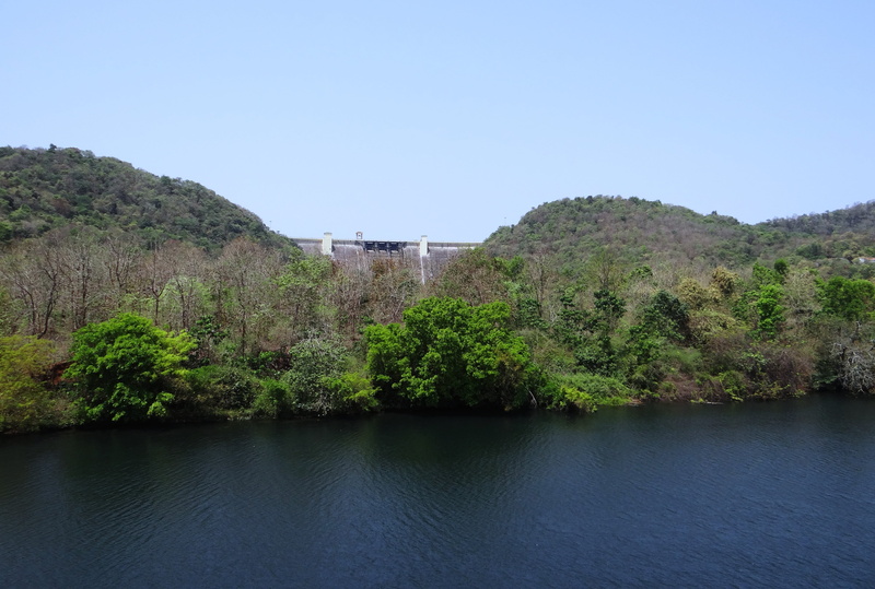 scenery, blue, clear sky, castle, ecology, history, supa, reflection, dam, lake, water, architecture, india, natural, no people, day, plant, landscape