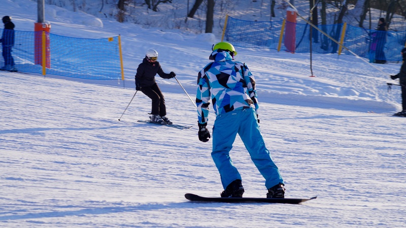 adventure, skis, 5K, near, poland, skiing, warm clothing, up chrobry, ski holiday, full length, stok, person, mountain range, two people, extreme sports
