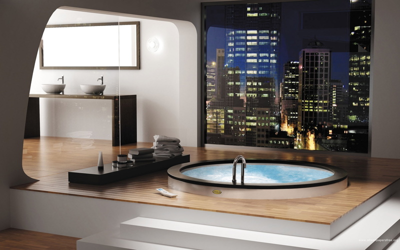 mirror, pool, bath, 1080P, bathroom, the jets, sink, Jacuzzi