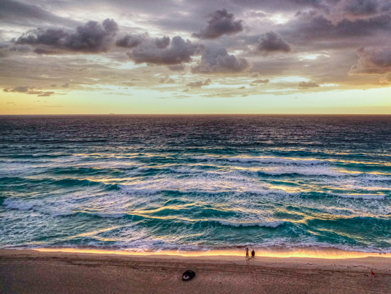 dusk, scenics - nature, person, sand, top, beach, coastline, relax, sun, cloudscape, tourism, motion, resort, water, people, land, sea, vacations, horizon