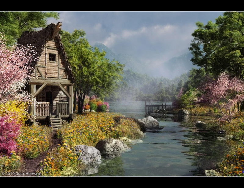 grow, rocks, nature, creek, 1080P, mist, water, beautiful, dock, clouds, cabin, nature and l, wildflowers
