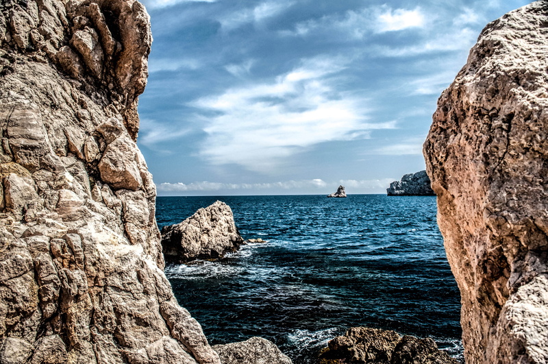 nature, blue, ILLES, body, sky, SUPERB, cliff, white, body of water, gray rocks, gray, 4K, rocks, blue sky, sea, summer, rock - Object, water, coastline