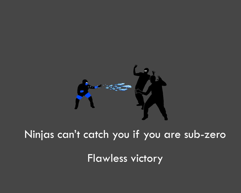 silhouettes, mortal, subzero, art, background, quotes, kombat, 720P, games, gray, hd, text, video, x, ninjas