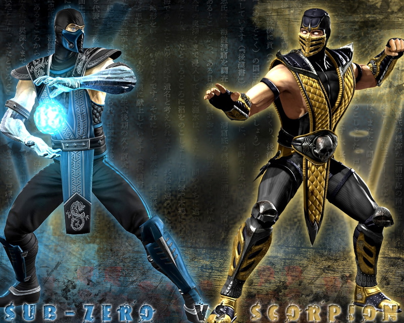 Video Games, games, art, x, hd, mortal, kombat, 720P, Scorpion, video, subzero