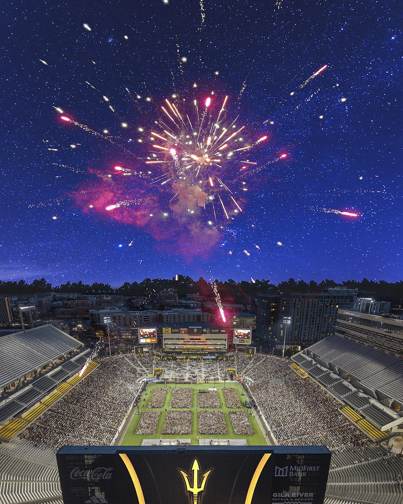 long exposure, building exterior, sky, college, north locker, fireworks, arts culture and entertainment, motion, fans, united states, outdoors, firework display