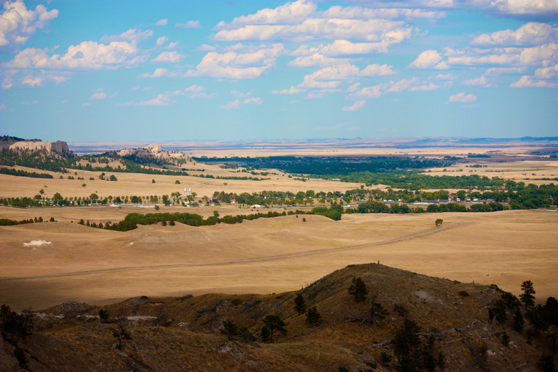 semi-arid, no people, field, landscape, tree, climate, outdoors, cloud - sky, day, tranquil scene, land, nature, remote, horizon, tranquility, 4K, fort robinson