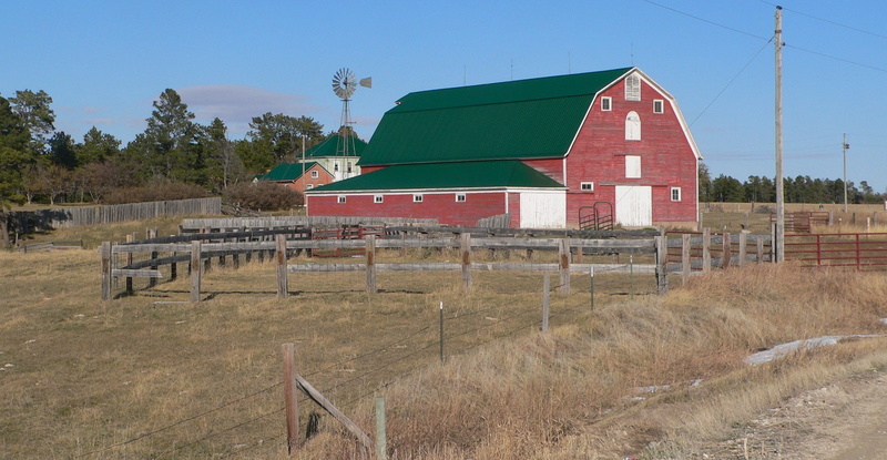 clouds, country, fence, home, field, Farm, building exterior, tree, outside, Barn, no people, house, building, land, sky, Landscape, plant, rural, 2K
