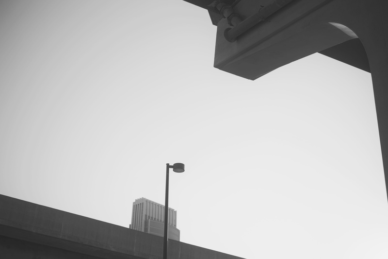 no people, white, day, b and w, sky, united states, highway, outdoors, wall - building feature, black, building exterior, building, bridge, black and white