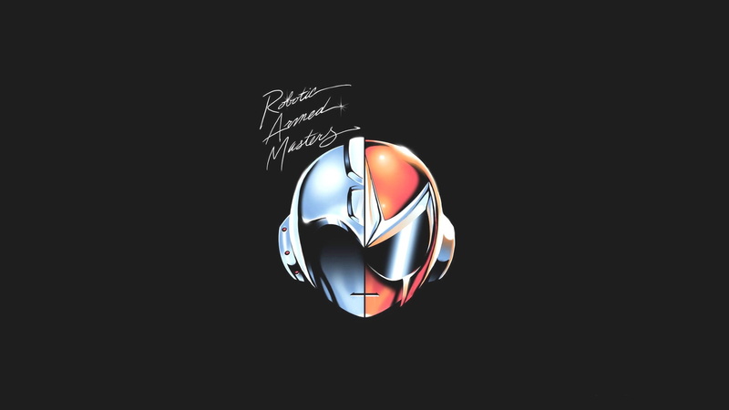 minimalism, Mega Man, Proto Man, 1080P, Daft Punk