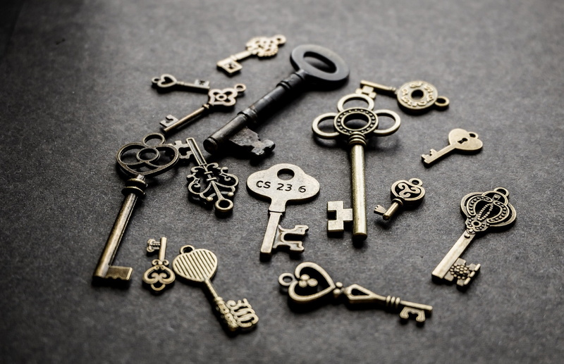 metal, keys, minimalism, numbers, 1080P