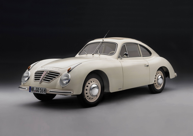 1951, Goliath GP700 Sport, Bremen, retro, Rometsch, background, 4K, 1952, white, Goliath, black, Germany, coupe, sport, Borgward