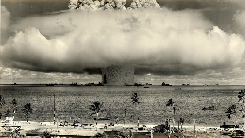 Bomb, bombs, sea, Hydrogen bomb, Atomic Bomb, 1080P
