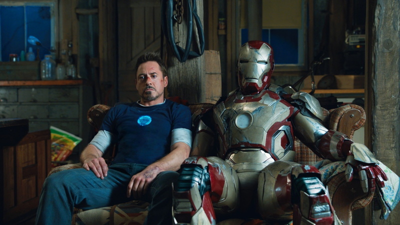adult, emotion, motorcycle, portrait, workshop, indoors, looking at camera, movies iron man tony stark robert downey jr_ iron man 3, mature men, mid adult