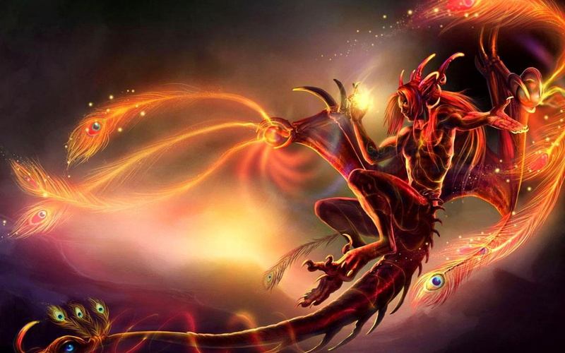 red, cgi, 2K, creature, fantasy, vampire, devil, demonic, dark, wings, hell, angel