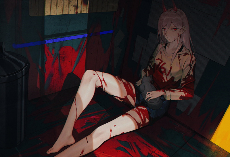 cats, 1080P, fly tutu, anime girls, Chainsaw Man