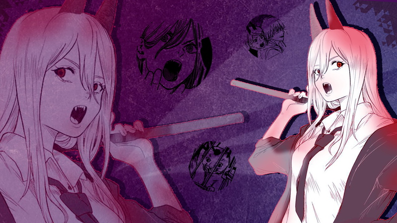 demon girls, devil girl, Chainsaw Man, anime girls, 1080P