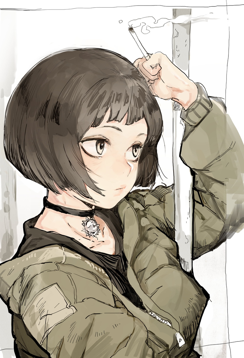 anime, Léon: The Professional, anime girls, Mathilda, Hirannko, 4K, Leon, simple background