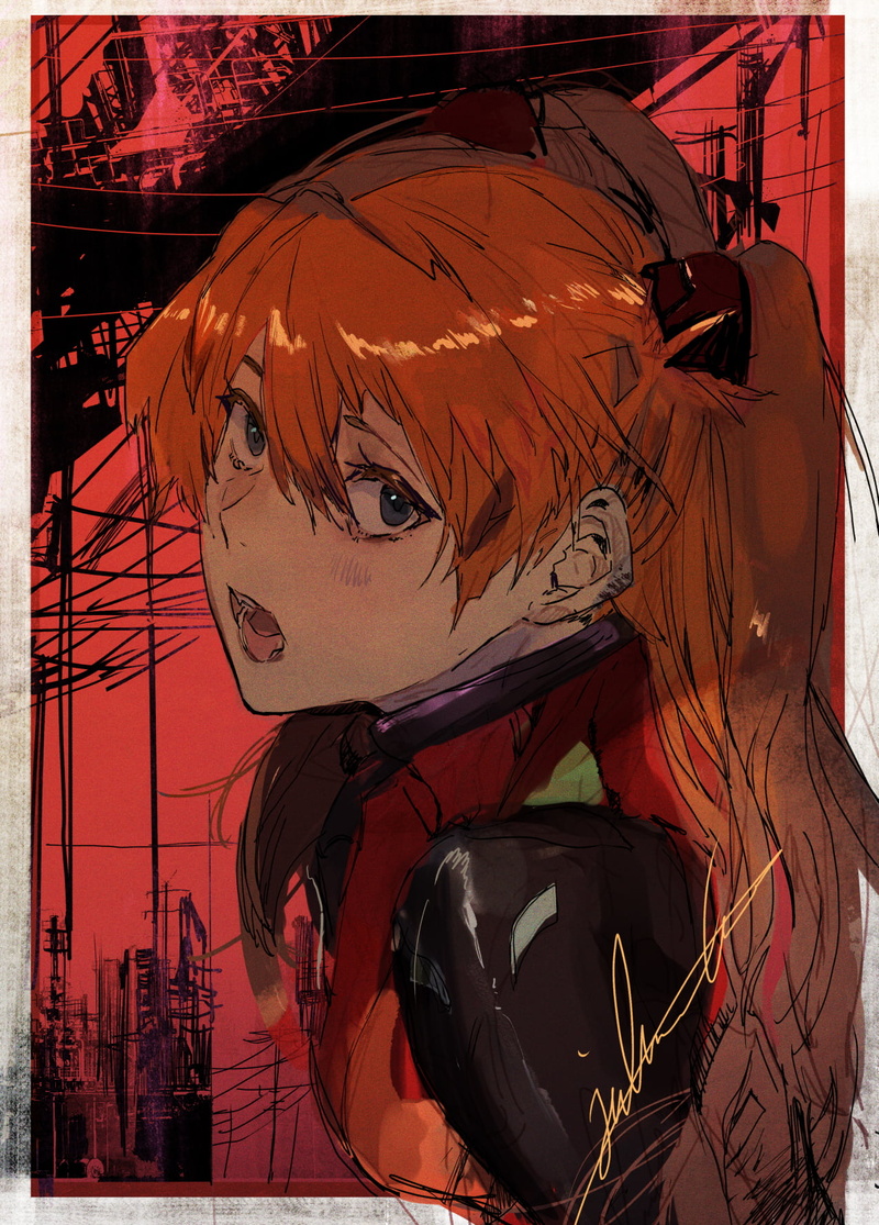 bodysuit, Hirannko, simple background, Neon Genesis Evangelion, 720P, anime girls, vertical, Asuka Langley Soryu, redhead, anime