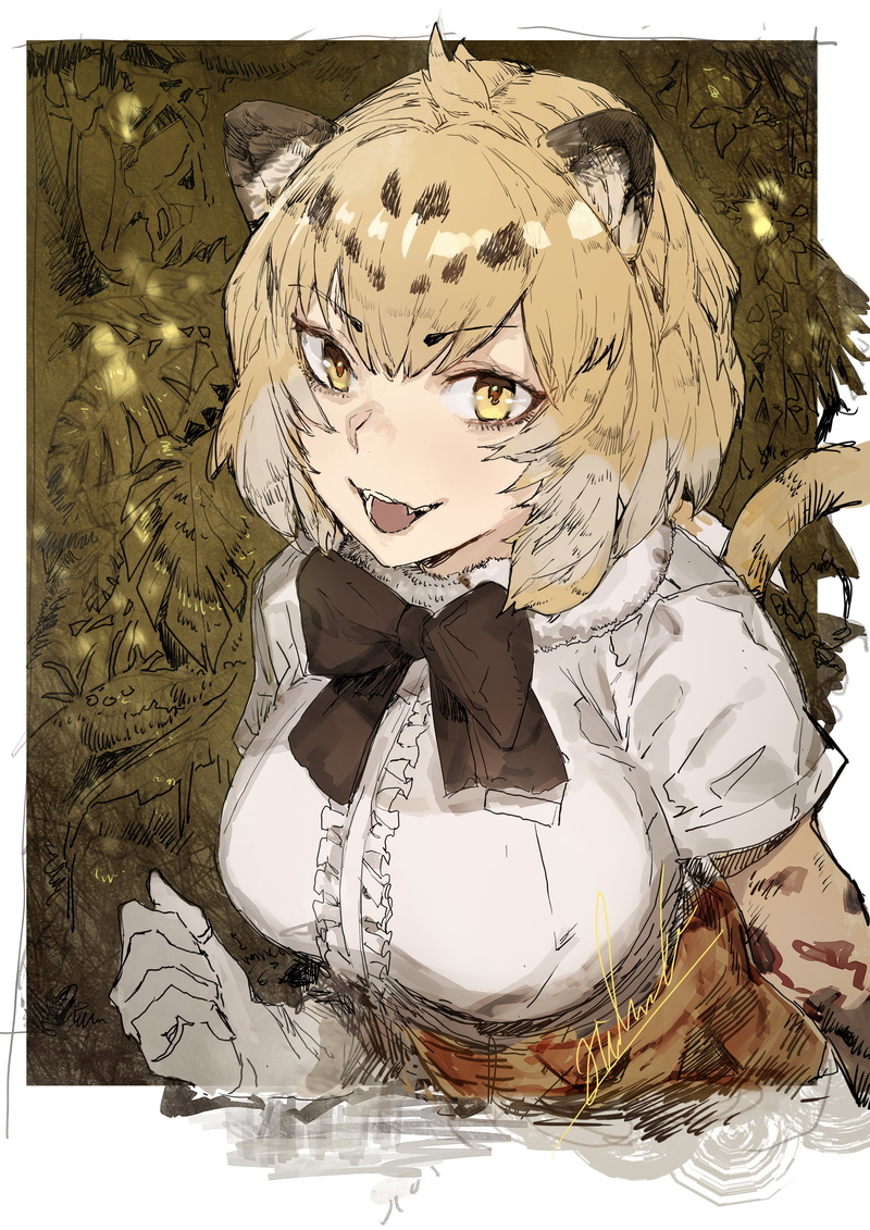 anime, Kemono Friends, Hirannko, anime girls, tail, 4K