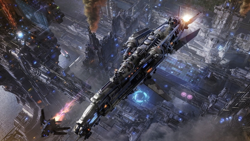 Supreme Commander, space station, video games, 1080P, spaceship