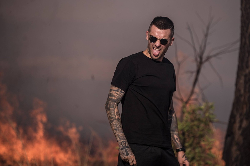 tattoo, men, Quebonafide, 1080P, tongue out