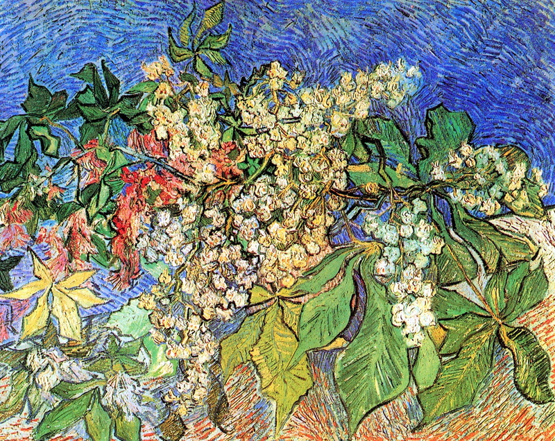 2K, Vincent van Gogh, Blossoming Chestnut Branches, Auvers-sur-Oise