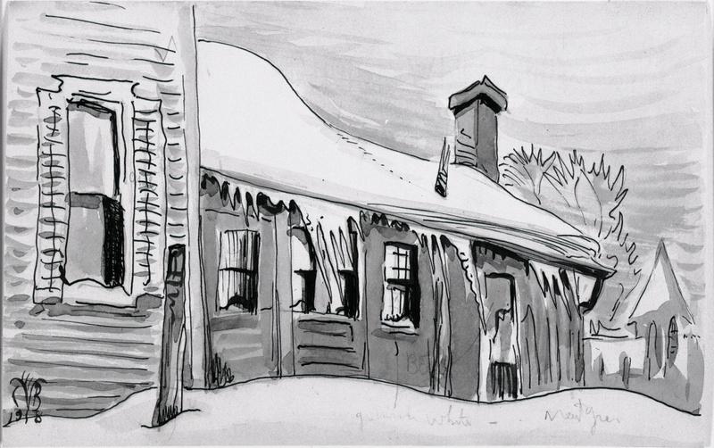 Charles Ephraim Burchfield, 1080P, 1918, Winter Twilight