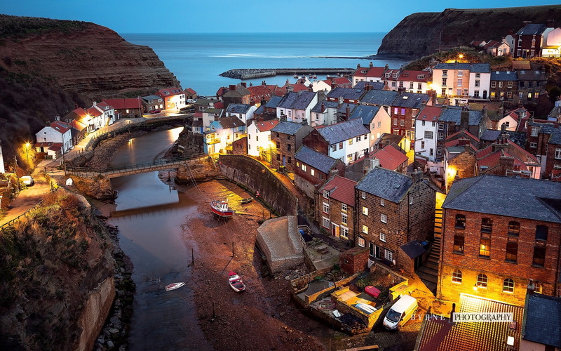 architecture, staithes, no people, sky, residential district, city, high angle view, water, tourism, illuminated, scenery, travel destinations, wallpape