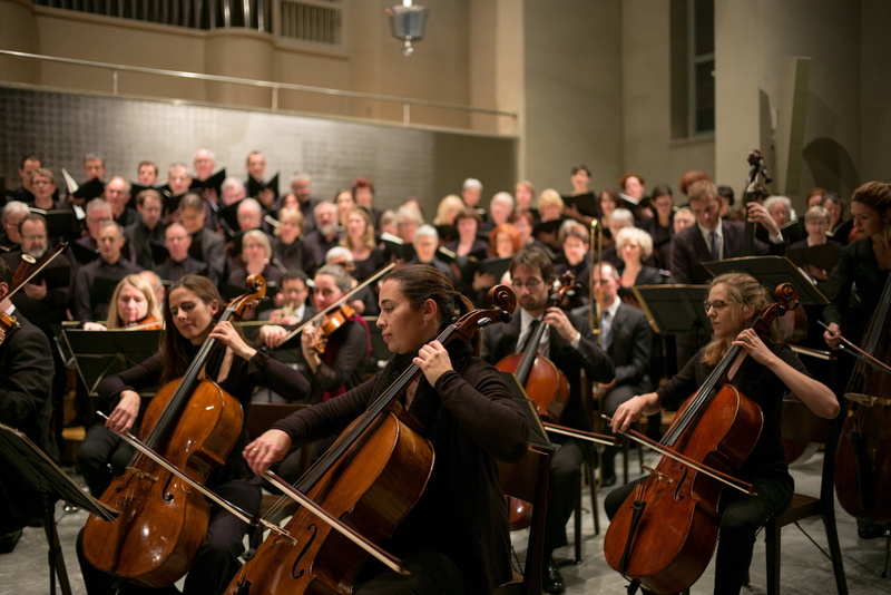 musical instrument, string instrument, group of people, cello, architecture, choir, women, artist, cellist, stage, indoors, playing, cellos, bow - musical equipment